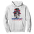 Dominican Girl Hoodie Messy Bun Caribbean Dominican Republic DR Flag TS10 White Print Your Wear