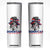 Dominican Girl Skinny Tumbler Messy Bun Caribbean Dominican Republic DR Flag TS10 White Print Your Wear