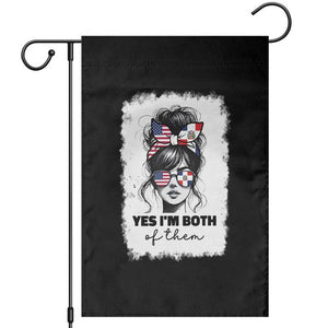 Dominican American Woman Garden Flag Yes Im Both Of Them TS10 Black Print Your Wear