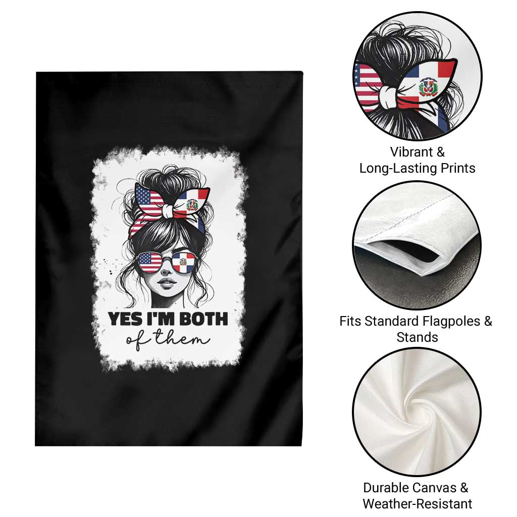 Dominican American Woman Garden Flag Yes Im Both Of Them TS10 Print Your Wear