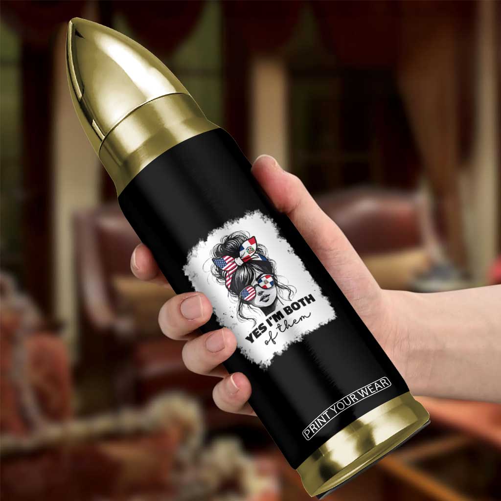 Dominican American Woman Bullet Tumbler Yes Im Both Of Them TS10 Print Your Wear