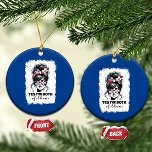 Dominican American Woman Ceramic Ornament Yes Im Both Of Them TS10 1pc Blue Print Your Wear