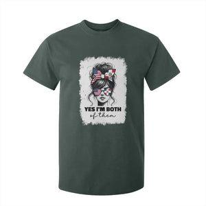 Dominican American Woman T Shirt For Kid Yes Im Both Of Them TS10 Dark Forest Green Print Your Wear