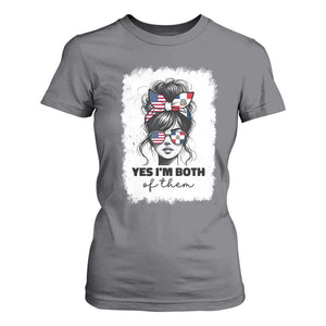 Dominican American Woman T Shirt For Women Yes Im Both Of Them TS10 Charcoal Print Your Wear