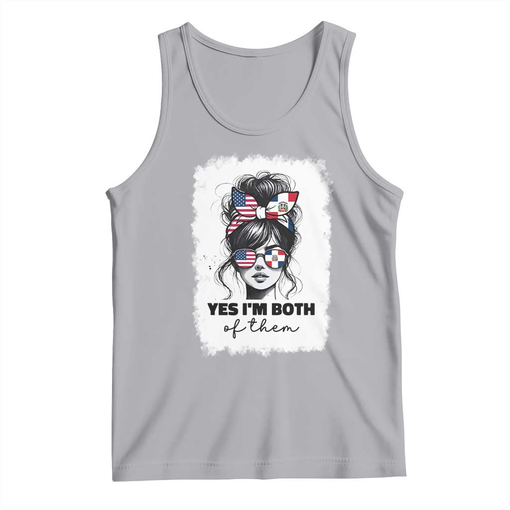 Dominican American Woman Tank Top Yes Im Both Of Them TS10 Athletic Heather Print Your Wear