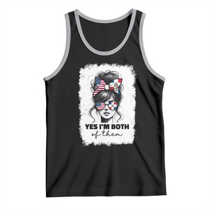 Dominican American Woman Tank Top Yes Im Both Of Them TS10 Black Athletic Heather Print Your Wear