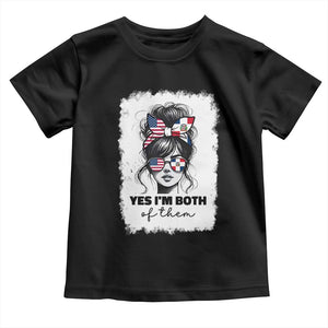 Dominican American Woman Toddler T Shirt Yes Im Both Of Them TS10 Black Print Your Wear