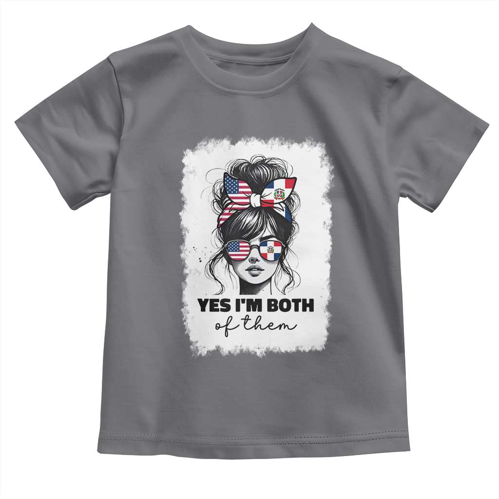 Dominican American Woman Toddler T Shirt Yes Im Both Of Them TS10 Charcoal Print Your Wear