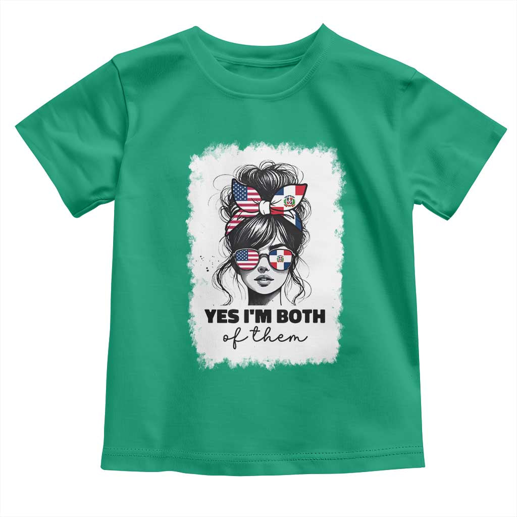 Dominican American Woman Toddler T Shirt Yes Im Both Of Them TS10 Irish Green Print Your Wear