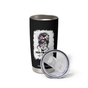 Dominican American Woman Tumbler Cup Yes Im Both Of Them TS10 Print Your Wear