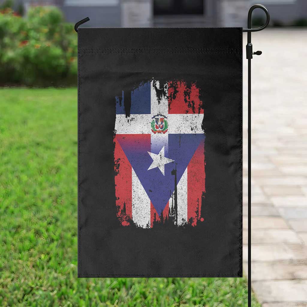Dominican Puerto Rican Flag Garden Flag Mixed Heritage Pride TS10 Print Your Wear