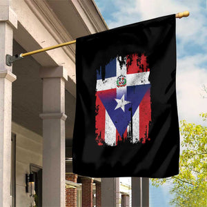 Dominican Puerto Rican Flag Garden Flag Mixed Heritage Pride TS10 Print Your Wear