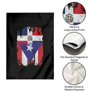 Dominican Puerto Rican Flag Garden Flag Mixed Heritage Pride TS10 Print Your Wear