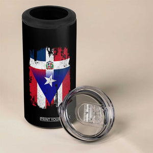 Dominican Puerto Rican Flag 4 in 1 Can Cooler Tumbler Mixed Heritage Pride TS10 Print Your Wear