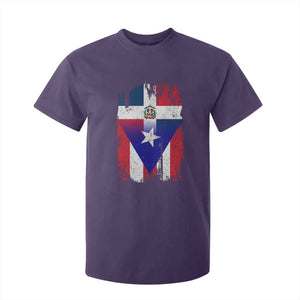 Dominican Puerto Rican Flag T Shirt For Kid Mixed Heritage Pride TS10 Purple Print Your Wear