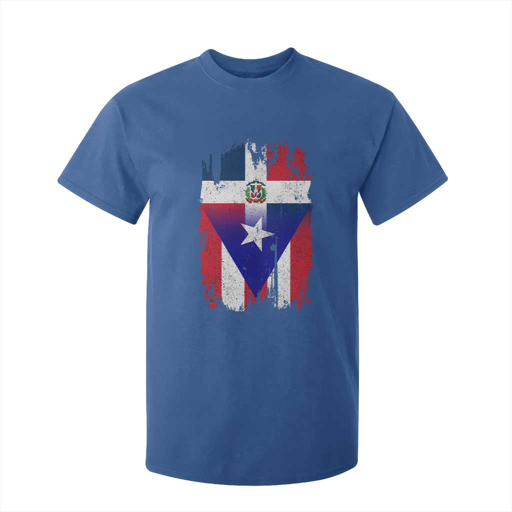 Dominican Puerto Rican Flag T Shirt For Kid Mixed Heritage Pride TS10 Royal Blue Print Your Wear