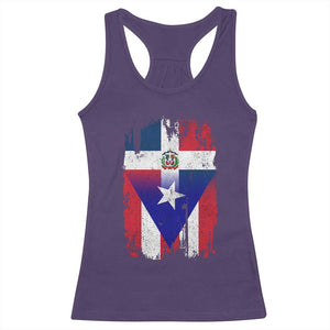 Dominican Puerto Rican Flag Racerback Tank Top Mixed Heritage Pride TS10 Purple Print Your Wear