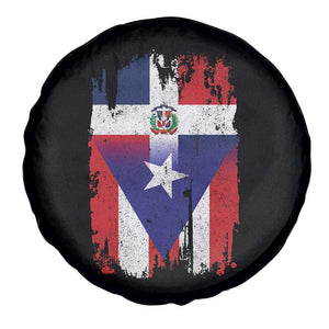 Dominican Puerto Rican Flag Spare Tire Cover Mixed Heritage Pride TS10 Print Your Wear