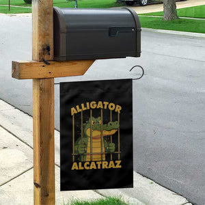 Alligator Alcatraz Florida Everglades Garden Flag Funny Political Satire Meme TS10 Print Your Wear