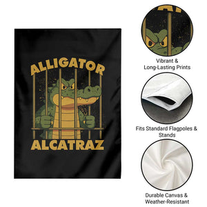 Alligator Alcatraz Florida Everglades Garden Flag Funny Political Satire Meme TS10 Print Your Wear