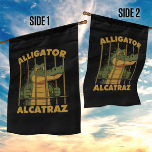 Alligator Alcatraz Florida Everglades Garden Flag Funny Political Satire Meme TS10 Print Your Wear
