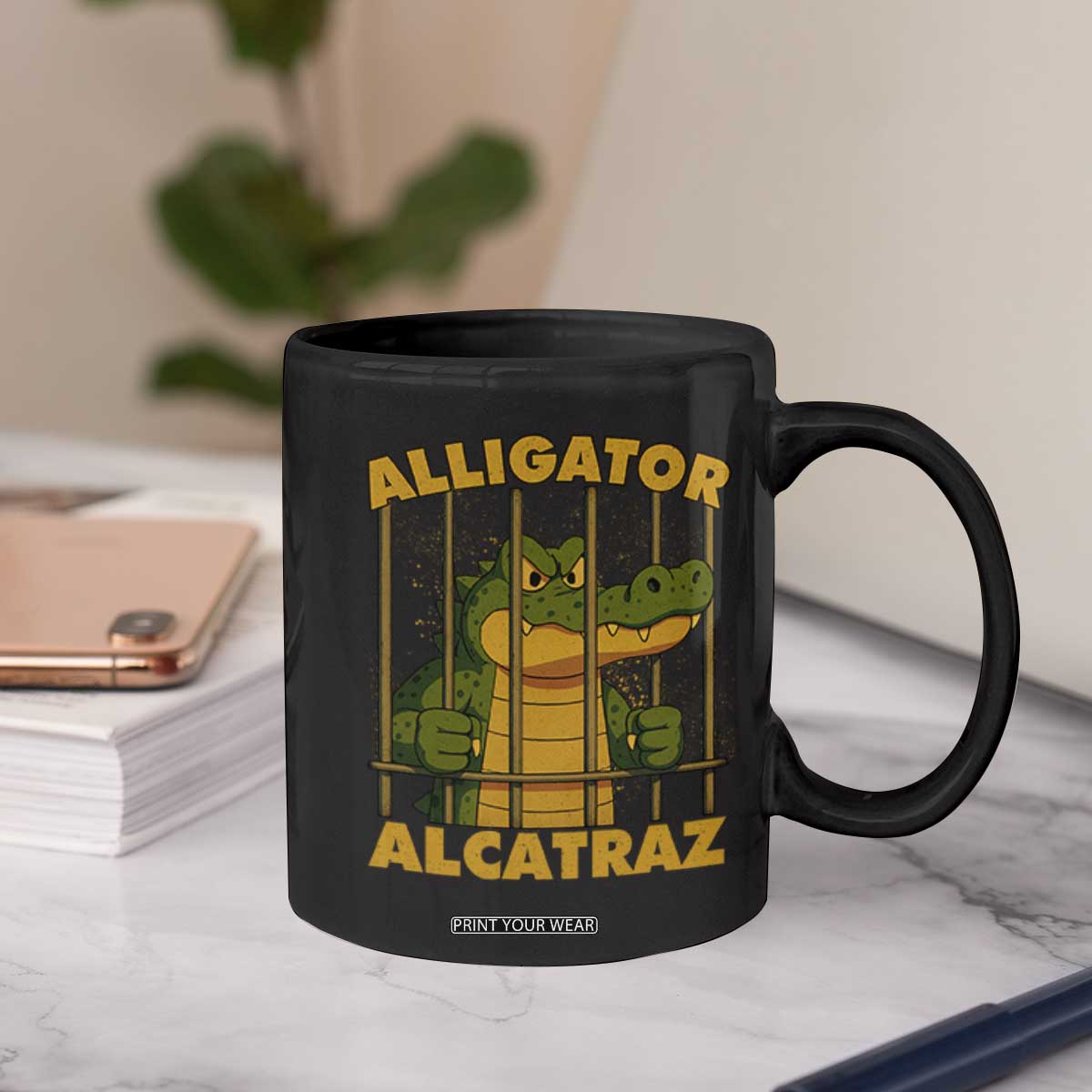 Alligator Alcatraz Florida Everglades Coffee Mug Funny Political Satire Meme TS10 Print Your Wear