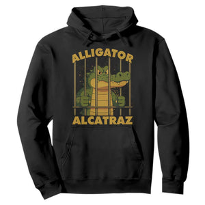 Alligator Alcatraz Florida Everglades Hoodie Funny Political Satire Meme TS10 Black Print Your Wear