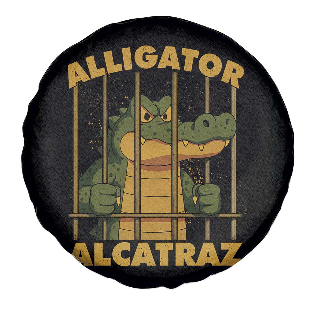 Alligator Alcatraz Florida Everglades Spare Tire Cover Funny Political Satire Meme TS10 Print Your Wear