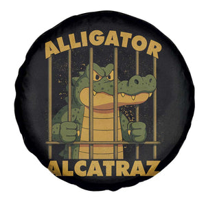 Alligator Alcatraz Florida Everglades Spare Tire Cover Funny Political Satire Meme TS10 Print Your Wear