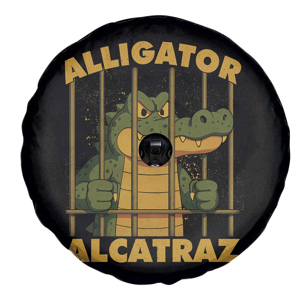 Alligator Alcatraz Florida Everglades Spare Tire Cover Funny Political Satire Meme TS10 Print Your Wear