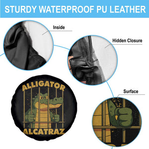 Alligator Alcatraz Florida Everglades Spare Tire Cover Funny Political Satire Meme TS10 Print Your Wear