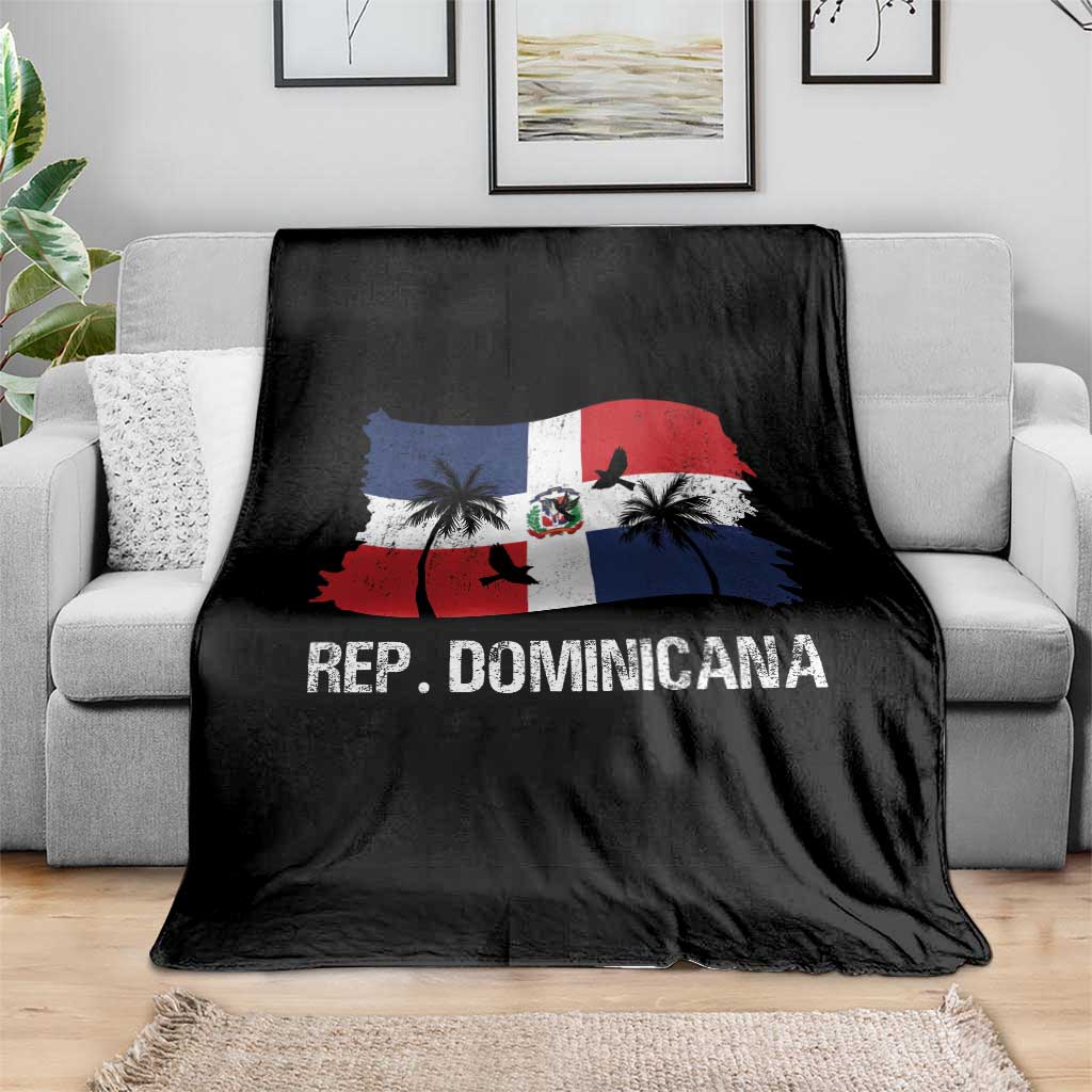 Dominican Republic Flag Throw Blanket Island Pride Caribbean Heritage TS10 Print Your Wear