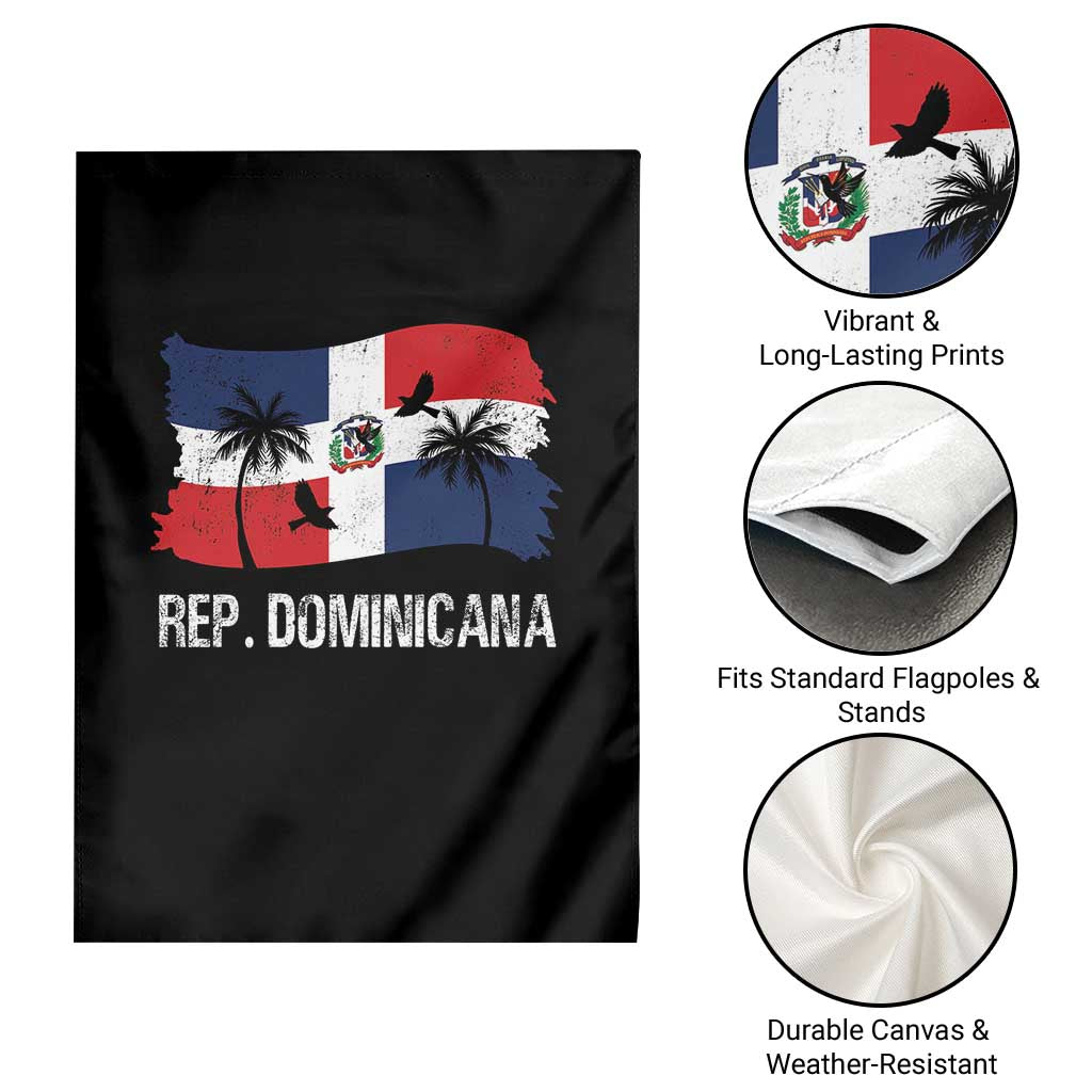 Dominican Republic Flag Garden Flag Island Pride Caribbean Heritage TS10 Print Your Wear