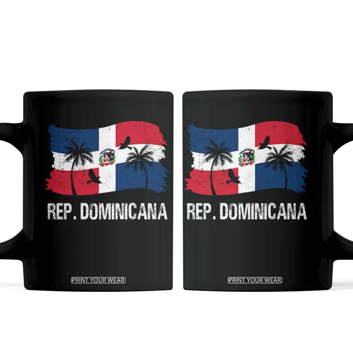 Dominican Republic Flag Coffee Mug Island Pride Caribbean Heritage TS10 Black Print Your Wear