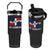 Dominican Republic Flag Flip Straw Tumbler Island Pride Caribbean Heritage TS10 One Size: 30 oz Black Print Your Wear