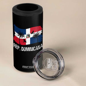 Dominican Republic Flag 4 in 1 Can Cooler Tumbler Island Pride Caribbean Heritage TS10 Print Your Wear