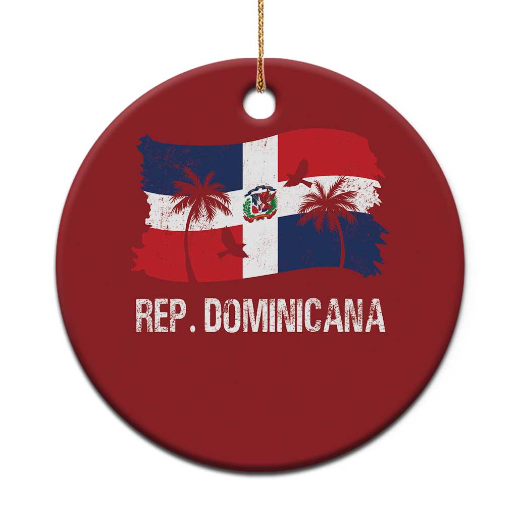 Dominican Republic Flag Christmas Ornament Island Pride Caribbean Heritage TS10 Print Your Wear