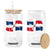 Dominican Republic Flag Glass Can Island Pride Caribbean Heritage TS10 Print Your Wear