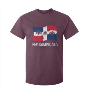 Dominican Republic Flag T Shirt For Kid Island Pride Caribbean Heritage TS10 Maroon Print Your Wear