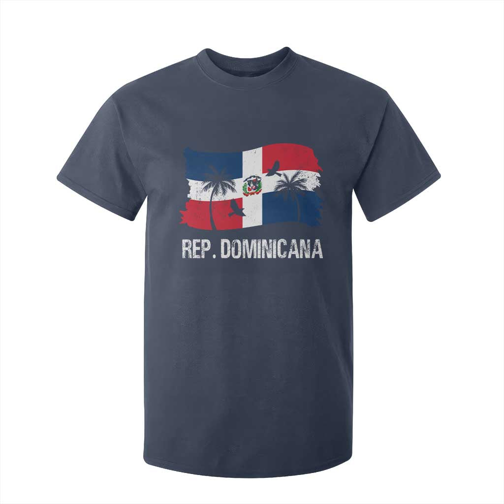Dominican Republic Flag T Shirt For Kid Island Pride Caribbean Heritage TS10 Navy Print Your Wear