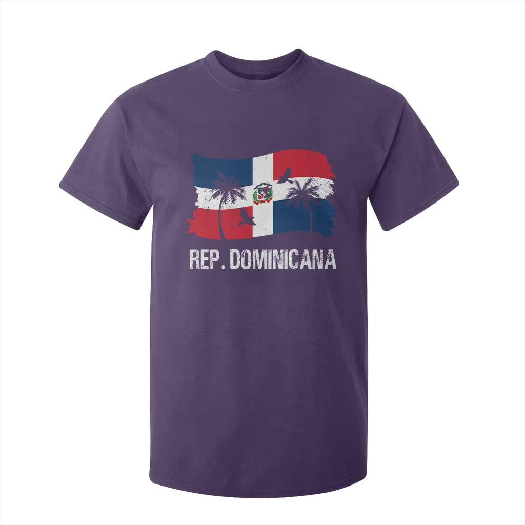 Dominican Republic Flag T Shirt For Kid Island Pride Caribbean Heritage TS10 Purple Print Your Wear