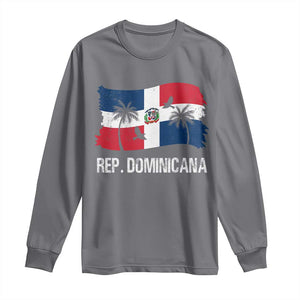 Dominican Republic Flag Long Sleeve Shirt Island Pride Caribbean Heritage TS10 Charcoal Print Your Wear