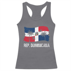 Dominican Republic Flag Racerback Tank Top Island Pride Caribbean Heritage TS10 Charcoal Print Your Wear