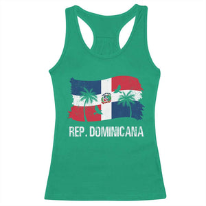 Dominican Republic Flag Racerback Tank Top Island Pride Caribbean Heritage TS10 Irish Green Print Your Wear