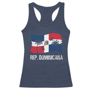 Dominican Republic Flag Racerback Tank Top Island Pride Caribbean Heritage TS10 Navy Print Your Wear