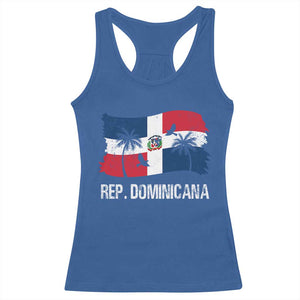 Dominican Republic Flag Racerback Tank Top Island Pride Caribbean Heritage TS10 Royal Blue Print Your Wear