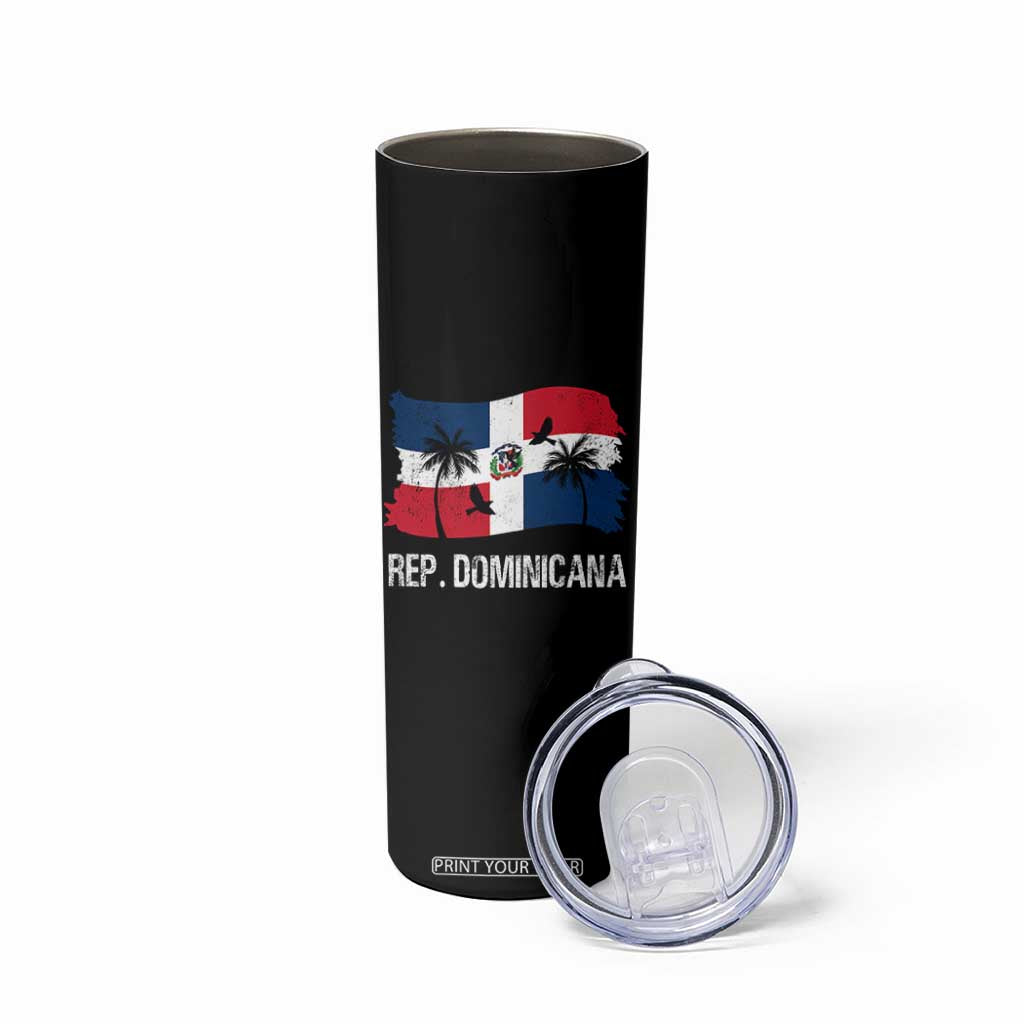 Dominican Republic Flag Skinny Tumbler Island Pride Caribbean Heritage TS10 Print Your Wear