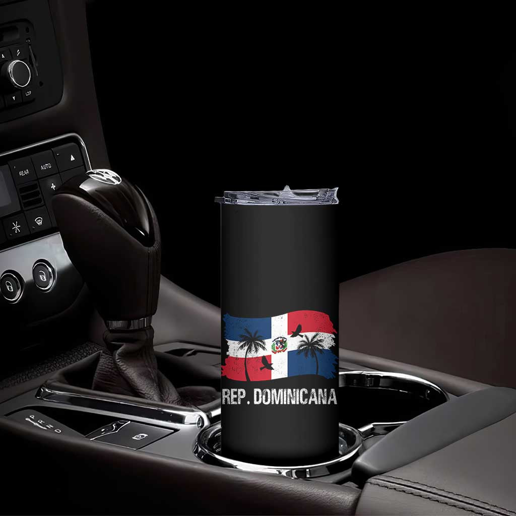 Dominican Republic Flag Skinny Tumbler Island Pride Caribbean Heritage TS10 Print Your Wear