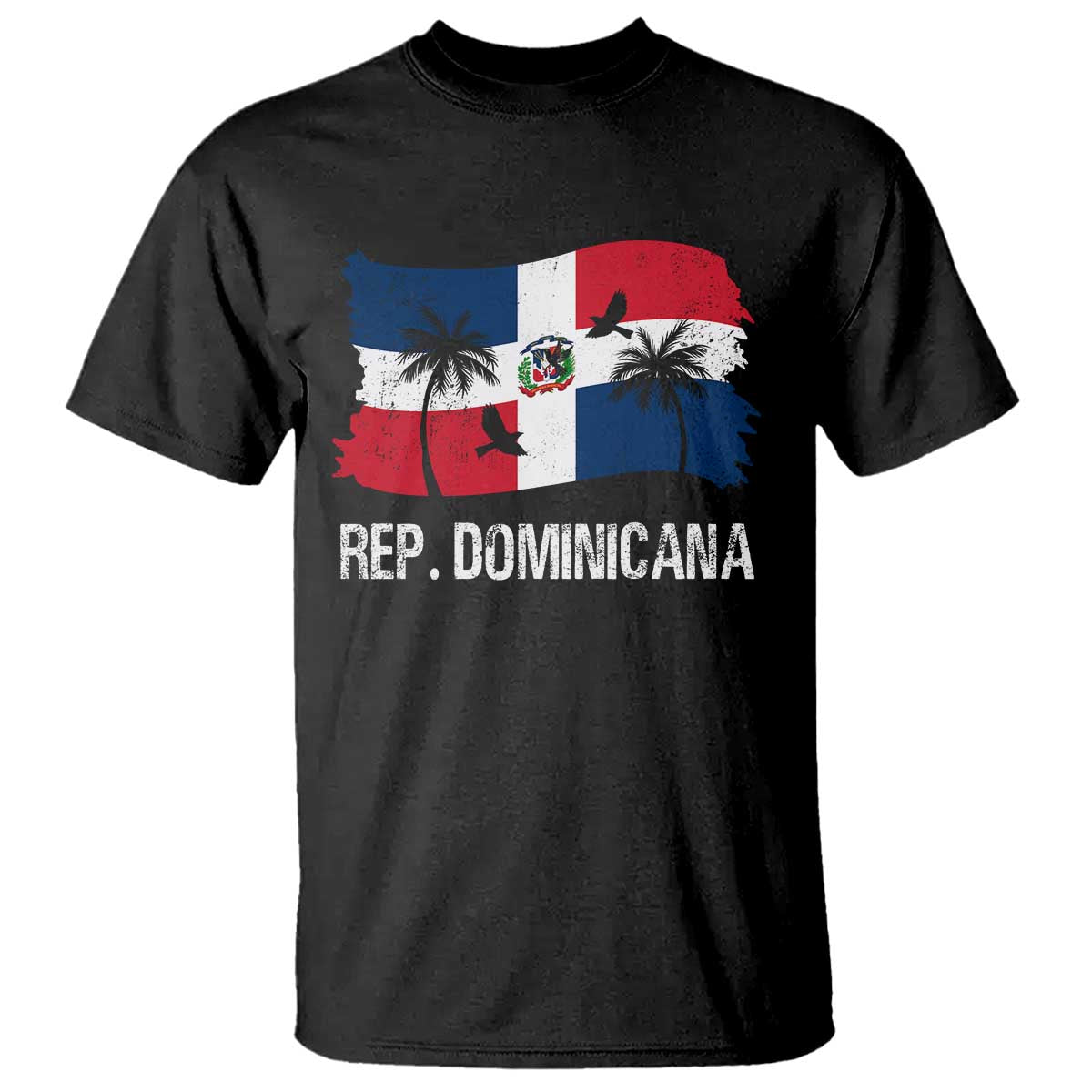 Dominican Republic Flag T Shirt Island Pride Caribbean Heritage TS10 Black Print Your Wear
