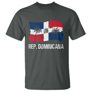 Dominican Republic Flag T Shirt Island Pride Caribbean Heritage TS10 Dark Heather Print Your Wear